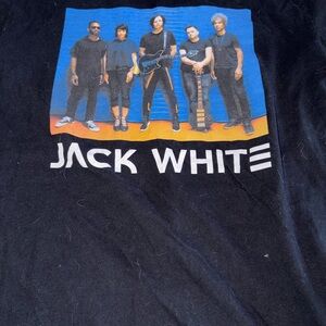 Jack White Band Graphic Tee - Black with Blue & Orange Print